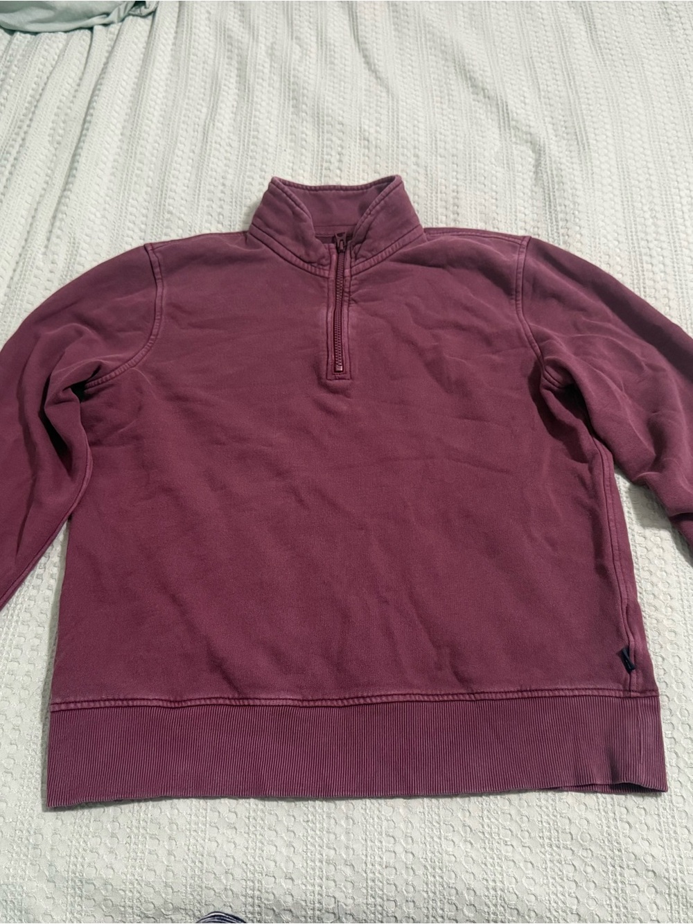 Lucky Brand Men's Half-Zip Pullover Sweater - Wine
